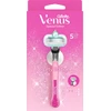 Gillette Venus Party Edition Skustuvas, 1 Keičiamos Skustuvo Galvutės, Sieninis Laikiklis