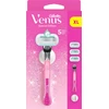 Gillette Venus Party Edition skustuvas, 3 keičiamos skustuvo galvutės, sieninis laikiklis