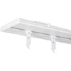 Domoletti Aliuminio sistema UNIVERSAL-PROFILIS, 1 ir 2 bėgelių, baltos sp., 2 m