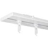 Domoletti Aliuminio sistema UNIVERSAL-PROFILIS, 1 ir 2 bėgelių, baltos sp., 3 m
