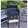 Grilis Abas Smokehouse, juodas, 80 cm