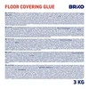 Grindų klijai Briko Cover-Lim, 3kg, balti.