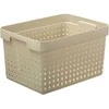 Plastikinė dėžė Seoul L NHG 20.9x26.8x35.7cm švies.smėlio sp.