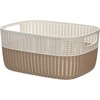 KOOPMAN DVIEJŲ SPALVŲ PLASTIKINIS KREPŠELIS 38X28CM 030002060 1vnt