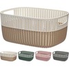 KOOPMAN DVIEJŲ SPALVŲ PLASTIKINIS KREPŠELIS 38X28CM 030002060 1vnt