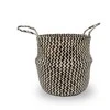 Domoletti BASKET WITH HAND 30X30X30CM SEAGRAS/BLCK