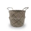 Domoletti BASKET WITH HAND 30X30X30CM SEAGRAS/BLCK