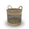 Domoletti BASKET WITH HANDLES 35X35X32CM SEAGRASS