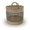 Domoletti BASKET WITH HANDLES 35X35X32CM SEAGRASS