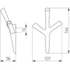 GTV Zamak hanger WALENCIA inox