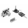 GTV Drawer lock 138 with folded key (chrome)