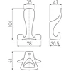 GTV Hanger ZnAl TOLEDO A0 satin