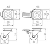 GTV Transparent caster ruda