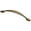 GTV Zamak handle CAMAIO C=96mm antique brushed brass