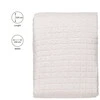 Domoletti BEDSPREAD MICRO 220X220 CM SQUARES BEIGE