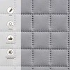 Domoletti BEDSPREAD MICRO 160X220 CM SQUARES Pilkas