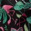 Patalynės komplektas Domoletti Flamingo, juoda/rožinė, 140 x 200 cm