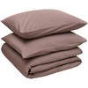 Patalynės komplektas Domoletti BED COV SET SOLID BROWN SATEEN 140X200