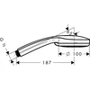 Hansgrohe Dušo galvutė „Croma 100 Vario“, pilka, 10 cm