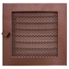 Grotelės židiniui HEARTH, vario spalvos, 170 x 170 mm
