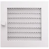 Židinio grotelės HEARTH 170x170mm, (baltos su žaliuzėmis)