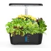 Hidroponikos sistema Garden Center GT1034, plastikinė, 24 cm x 15 cm, juodos spalvos.