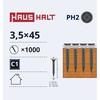 Haushalt Sourcing Mediniai varžtai 3,5x45, 1000 vnt.
