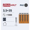 Haushalt Sourcing Mediniai varžtai 3,5x35, 1000 vnt.