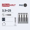 Haushalt Sourcing Varžtai metaliniame dirže 3,5x25 1000 vnt.