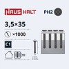 Haushalt Sourcing Varžtai diržiniame metaliniame grąžte 3,5x35 1000