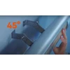 Infraraudonųjų spindulių šildytuvas Veito Blade Mini, 1.2 kW, Sidabro sp./Juoda sp.