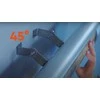 Infraraudonųjų spindulių šildytuvas Veito Blade Mini, 1.2 kW, Sidabro sp./Juoda sp.