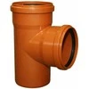 InstalPlast Trijų krypčių jungtis PVC 110 mm 90° Ruda