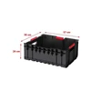Instrumentu kaste Qbrick 5901238245995, 57.6 cm x 35.9 cm x 23.7 cm, melna krās.