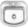 Bikuva.lt Virtuvės kriauklė AB 490X470X0.8MM Satino apdaila