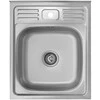 Bikuva.lt Virtuvės kriauklė AB 500X600X0.6MM nerūdijančio plieno su sifonu