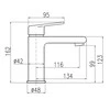 Domoletti BASIN FAUCET COLORADO DCO129.5K