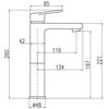 Carruzzo Basin lever mixer high juodas MT Colorado