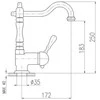 Carruzzo Basin lever mixer L508.5/8SM