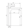 Carruzzo BASIN LEVER MIXER.HEIGHT FAUCET DVT430.5