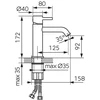Washbasin faucet Ferro Ciriculus BCK2BG. auksinis col.