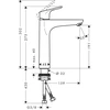 Praustuvo maišytuvas Hansgrohe Focus 31518000, chromo sp.
