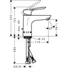 Praustuvo maišytuvas Hansgrohe Logis E 71161000, chromo sp.
