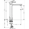 Hansgrohe praustuvo maišytuvas Rebris S 240 CoolStart, chromo spalvos (72580000)