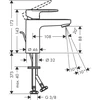 Izlietņu jaucējkrāns Hansgrohe Vernis Shape 71561670, melna krās.