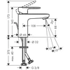 Izlietņu jaucējkrāns Hansgrohe Vernis Shape 71561670, melna krās.