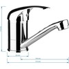 Thema Lux Maišytuvas praustuvui Sourcing BASIN TAP L-18610