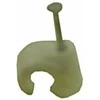 Prikalamos apkabos apvaliems laidams BALTPLAST 5-7 baltos sp., 25 vnt.