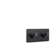 Kabliukas Domoletti Corfu, 900 mm x 32 mm x 45 mm, juoda