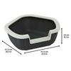 Kačių tualetas FERPLAST DAMA, 575×515×220 mm